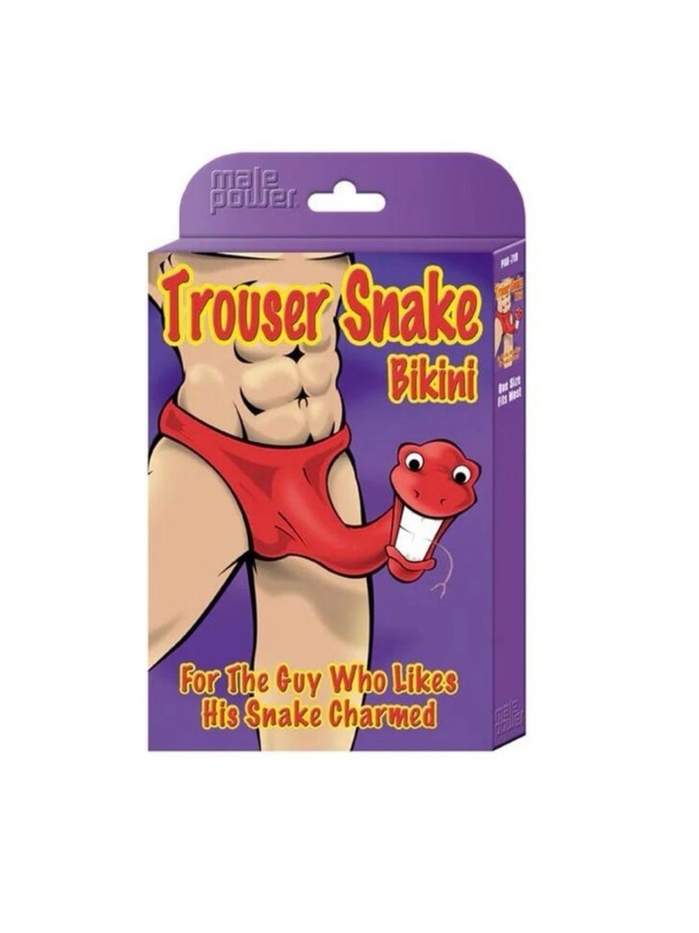 Trouser Snake Bikini Briefs in Red by Male Power
